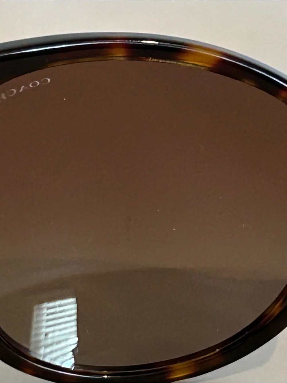Coach Dark Tortoise Sunglasses Polarized Brown Non prescription lenses